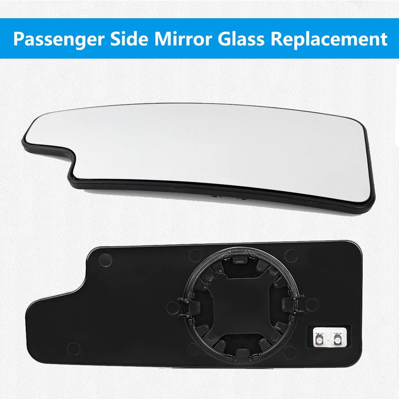 Leolarmen Passenger Lower Heated Side Mirror Glass Compatible with 2020-2025