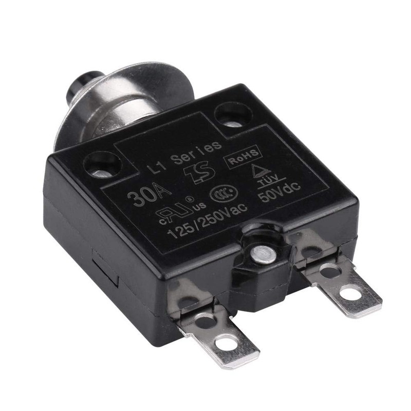 EVGATSAUTO Circuit Breaker, Manual Reset Thermal Switch Circuit Breaker Over