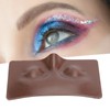 Eye Makeup Practice Board Closing Eyes Reusable Silicone Mannequin Face