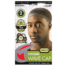 Titan Classic Stocking Wave Cap Elastic Band Red