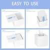 HIIMIEI Acrylic Tissue Box Cover White Tissue Holder Square Napkin