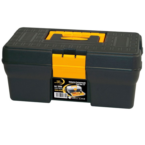 Art Plast 5400 Plastic Tool Case, black/yellow