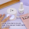 Saviland Single Color Gel 15ml White with USB Nail Dryer
