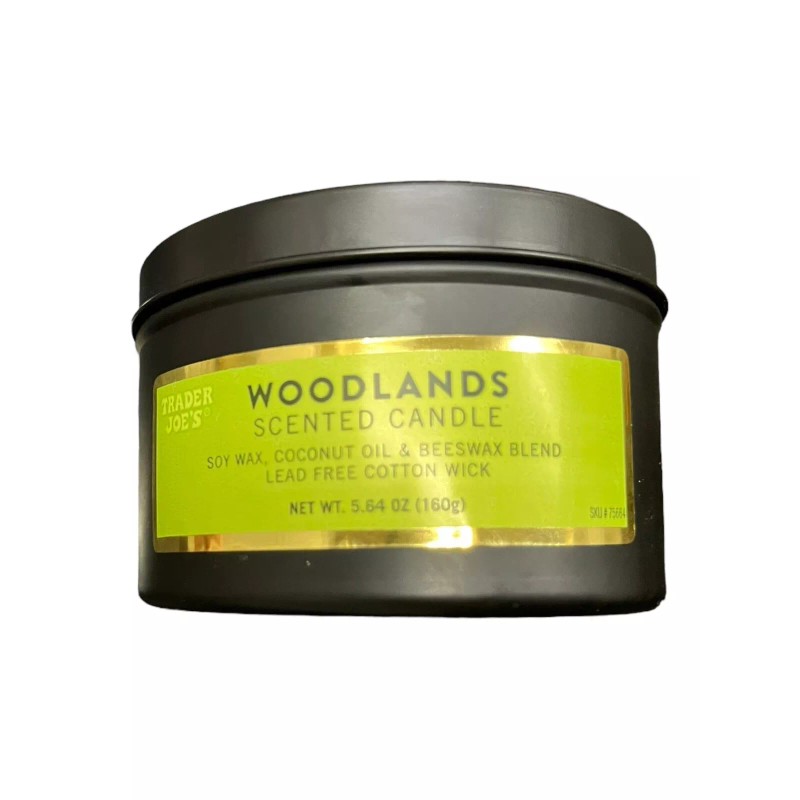 Trader Joe’s Woodlands Scented Candle, Soy Wax, Coconut Oil &