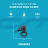 CONTEC Bike Bell Diamond Bing Bike Bell Rubber Ring 26mm