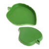 Gativs Leaf Reptile Bowl 2 Pieces Reptile Turtle Feeding Bowl