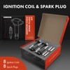 A-Premium Set of 8 Ignition Coil Pack and Iridium Spark