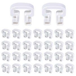 30pcs Soccer Net Clips, 1.26x1.18 Inch ABS Net Connection Clips Net Lock Clip Football Goal Net Attachment for Playground Stadium Sport Training Accessories