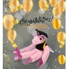 DolliBu Long Arms Unicorn Graduation Plush Toy - Super Soft