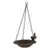 Ebros Gift Cast Iron Whimsical Bluebird On Victorian Dish Hanging