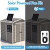 Solar Powered Fan 11.8" Greenhouse Exhaust Fan Solar 4 Fan