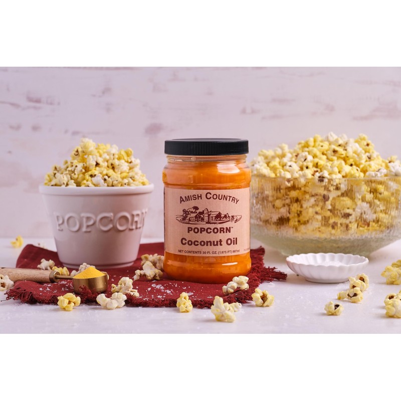 Amish Country Popcorn | Coconut Oil | Vegan, Tree Nut