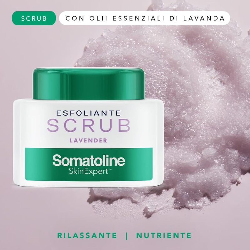 Somatoline Skin Expert Scrub Lavender Esfoliante Corpo Rilassante, 350 g