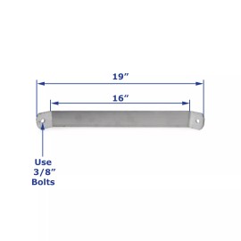Distributor Aluminum Boat Trailer Fender or Bunk Support 19 inch for Tandem Axle