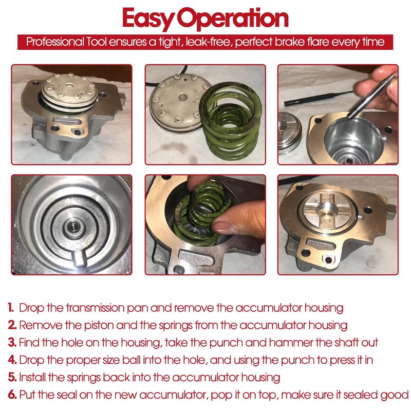 4L60 4L60E, 4L65E, 4L70E Pinless Accumulator Piston Kit With Seals