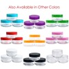 (Quantity: 10 Pieces) Beauticom® 10G/10ML Round Clear Jars with White