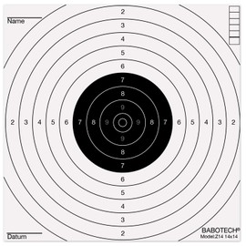 Babotech 1000 x Air Rifle Targets 14 x 14 cm for Pistol Air Rifle Airsoft [Target Target for Bullet Catch]