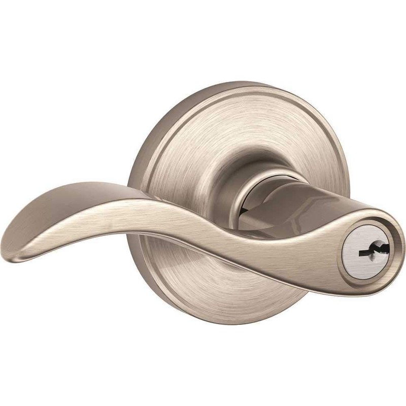 Dexter by Schlage J54SEV619 Seville Keyed Entry Lever, Satin Nickel