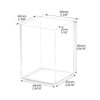 QWORK® Pack of 2 Acrylic Pen Holders, Brush Storage, Transparent