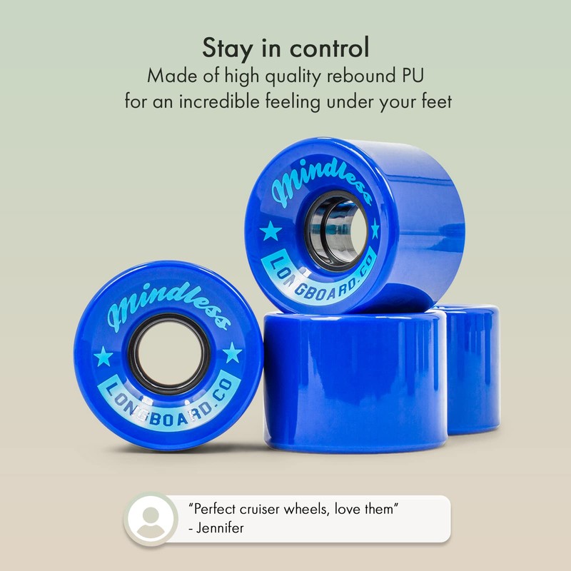 Mindless Longboards Cruiser Wheels Skateboard Unisex Adult, unisex_adult, ML0574, Blue
