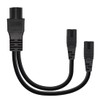 Strhowill IEC 320 C6 Male to 2XC7 Female Y Splitter