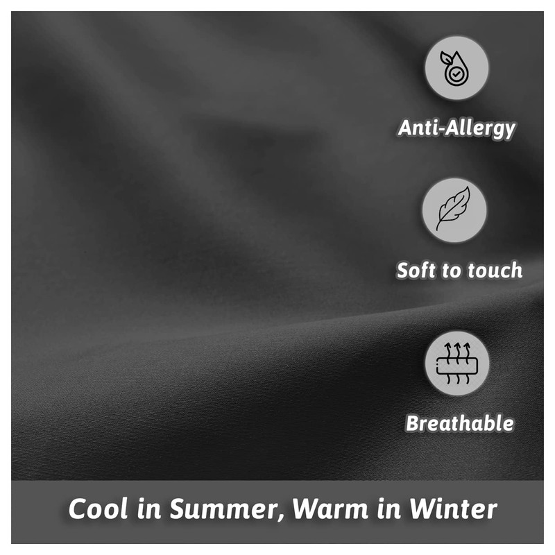 Anti-Allergy Anti-Bacterial Brushed Soft Touch Microfibre Duvet Cover & Pillowcase/s