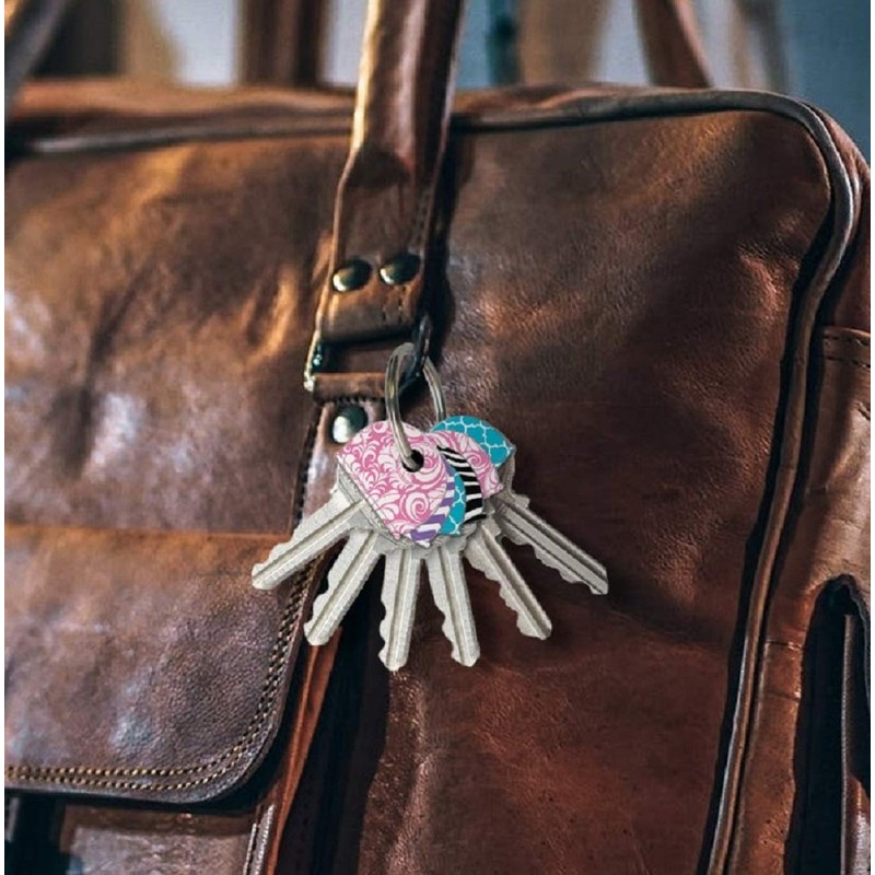 Lucky Line Designer Pattern Key Identifier Caps, 4 Pack (16304)