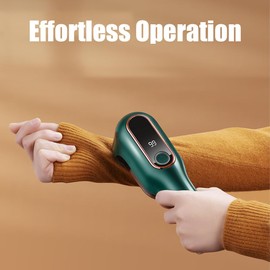 Frapopo Lint Glider Glamglide, Glamglide Electric Lint Remover, Lint Remover Shaver, Portable Sweater Lint Remover, Rechargeable Fabric Shaver for Clothes Couch with Digital Display (White)