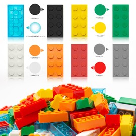 2x4 Building Bricks 320 Pieces, Lime Bricks Bulk Kit, Basic Parts Accessories, Classic Creative Building Blocks Set, Compatible with Generic Brands
