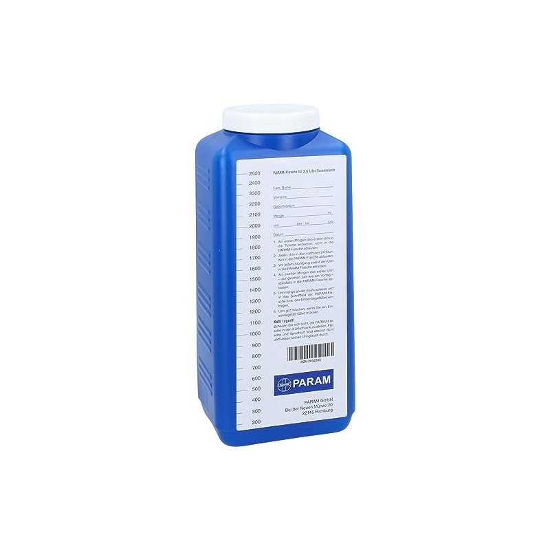 Urine Collection Receptacle 2.5 l with Lid