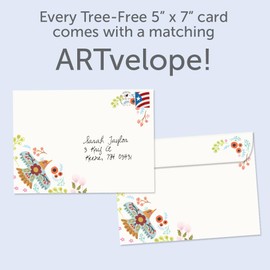 Tree-Free Greetings Just Because Greeting Card 2 Pack with Matching Envelopes, Eco Friendly, Made in USA, 100% Recycled Paper, 5 x 7, Know the Way (GT69191)