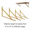 Ouvin Shelf Bracket Heavy Duty 6 Pack Triangle Shelf Brackets