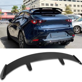 DREAMOTOR Universal Car Spoiler PRO Car Rear Trunk Spoiler Wing Spoiler Compatible with Chevy Corvette C8 C5 C6 C7 Camaro Nissan Lexus Toyota Honda Civic Ford Mustang Scion Mazda Miata RX-7