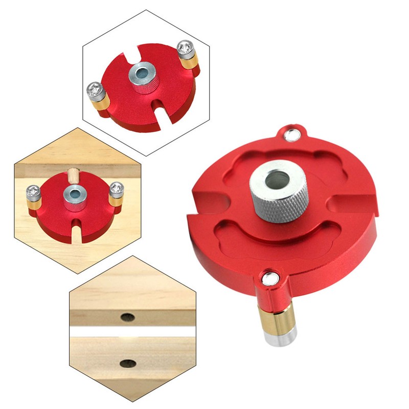 Self Center Dowel Jig Aluminum Alloy Hole Puncher Locator Precise
