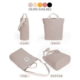 Lily queen Women Canvas Tote Handbags Casual Hobo Shoulder Bag Crossbody (Taupe Grey)