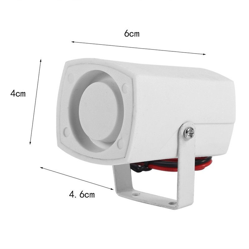 Fdit Alarm Wired Electronic Siren Wireless Motion Sensor Mini Strong