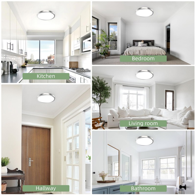 hykolity 12 Inch Selectable CCT LED Round Flat Panel Light,