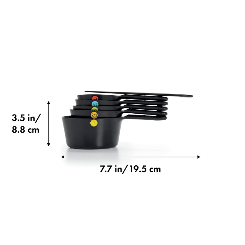 Oxo Measuring Cup Set 6 pcs in Black, 8.89 x