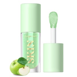 LANGMANNI Moisturizing Lip Oil,No-Sticky Lip Gloss Lip Balm Lip Care,Fruit Flavoured Lip Oil For Dry Lip's Moisturizing Hydrating And Nourishing (Green Apple)