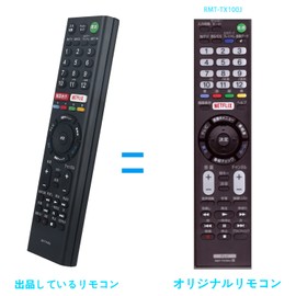 Aulcmeet Brand TV Remote Control Compatible with Sony RMT-TX100J, RMT-TX101J, KJ-65X9000C, KJ-55X8500C, KJ-65X8500C, KJ-49X8500C, KJ-43X8500C, KJ-49X8000C, KJ-55X9300C, KJ-65X9300C, KJ-75X9400C, KJ-55X9000C, KJ-43W870C, KJ-50W870C