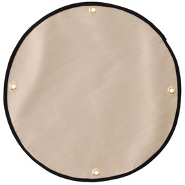 LOGOS 81064037 Stove Table, Fireproof Insulation Sheet, Beige, Approx. Diameter 18.1 inches (46 cm)