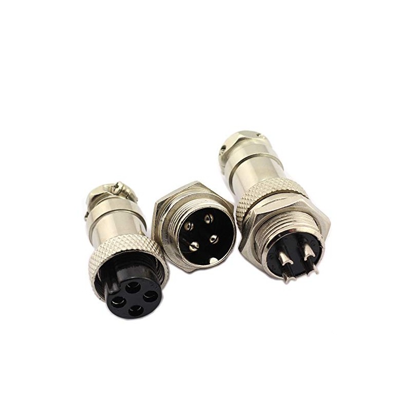 DGZZI 5Pairs GX16 4Pin macho hembra Circular Aviación Conector Enchufe