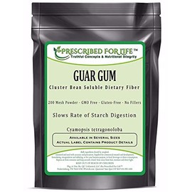 Prescribed For Life Guar Gum Powder | Natural Dietary Soluble Fiber - 200 Mesh (12oz / 340g)