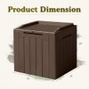 Devoko 31 Gallon Waterproof Outdoor Storage Box Resin Deck Box