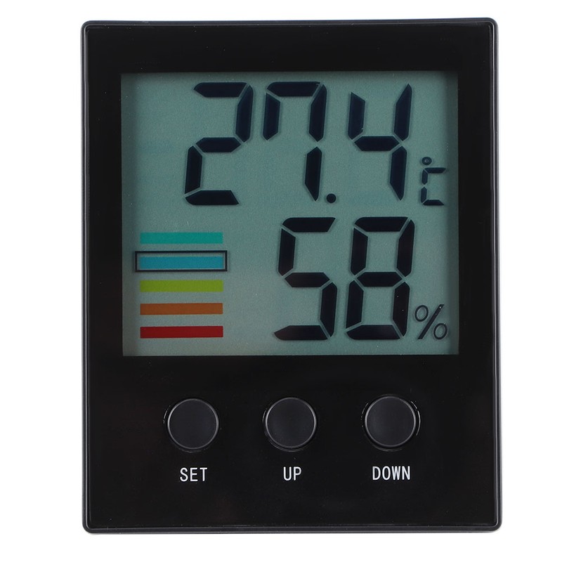 Digital Indoor Thermometer Hygrometer Temperature Humidity Gauge with High Low