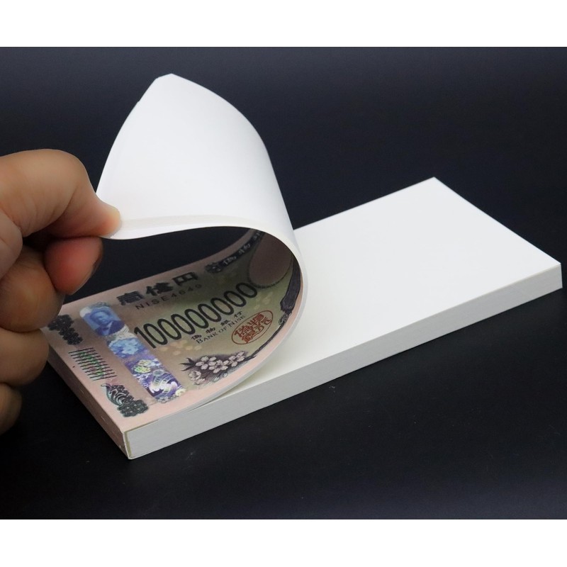 Bundle of 100 Million Yen Bills Notepad - Shibusawa Eiichi