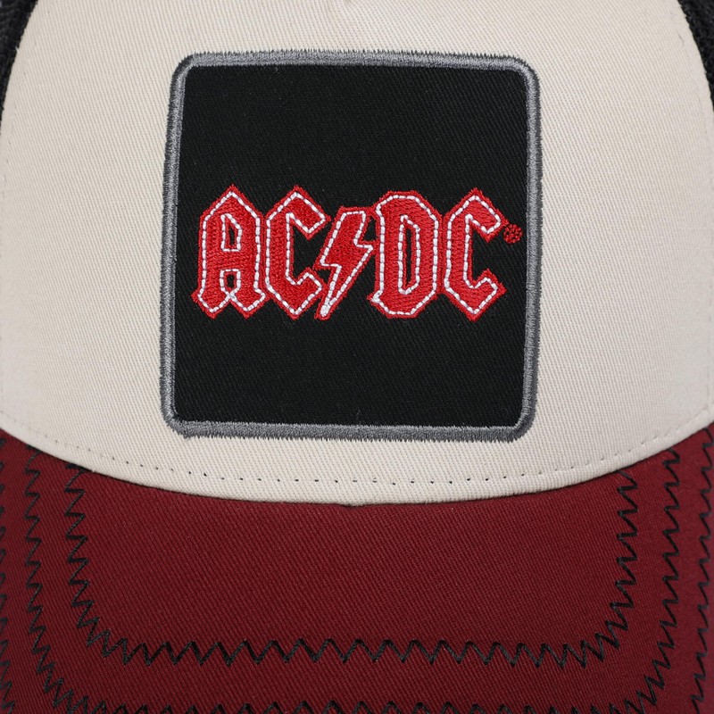Amplified Trucker Baseball Cap with Adjustable Snapback Closure, Breathable, ACDC