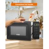 COMMERCIAL CHEF 0.7 Cubic Foot Microwave with 10 Power Levels,