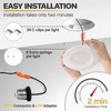 POWERASIA 12 Pack 5/6 Inch LED Can Lights with Night