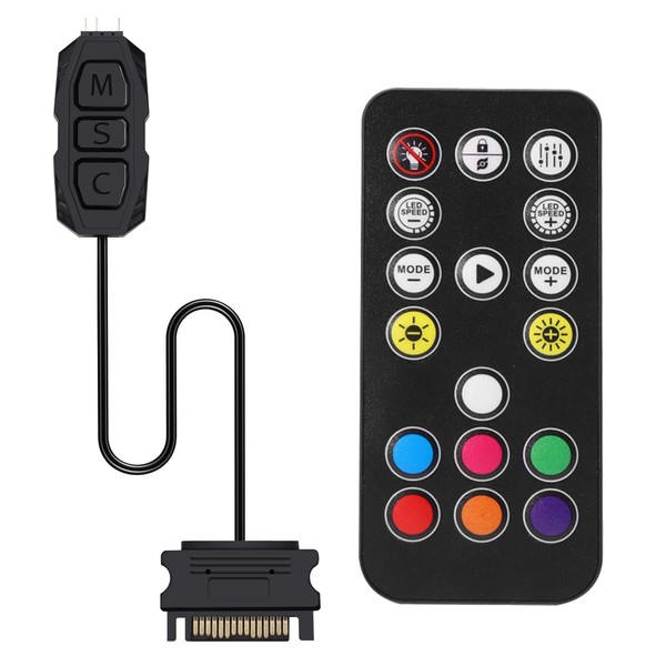 ARGB Controller mit Fernbedienung AYWHP 5V 3-Pin 17 Key Remote